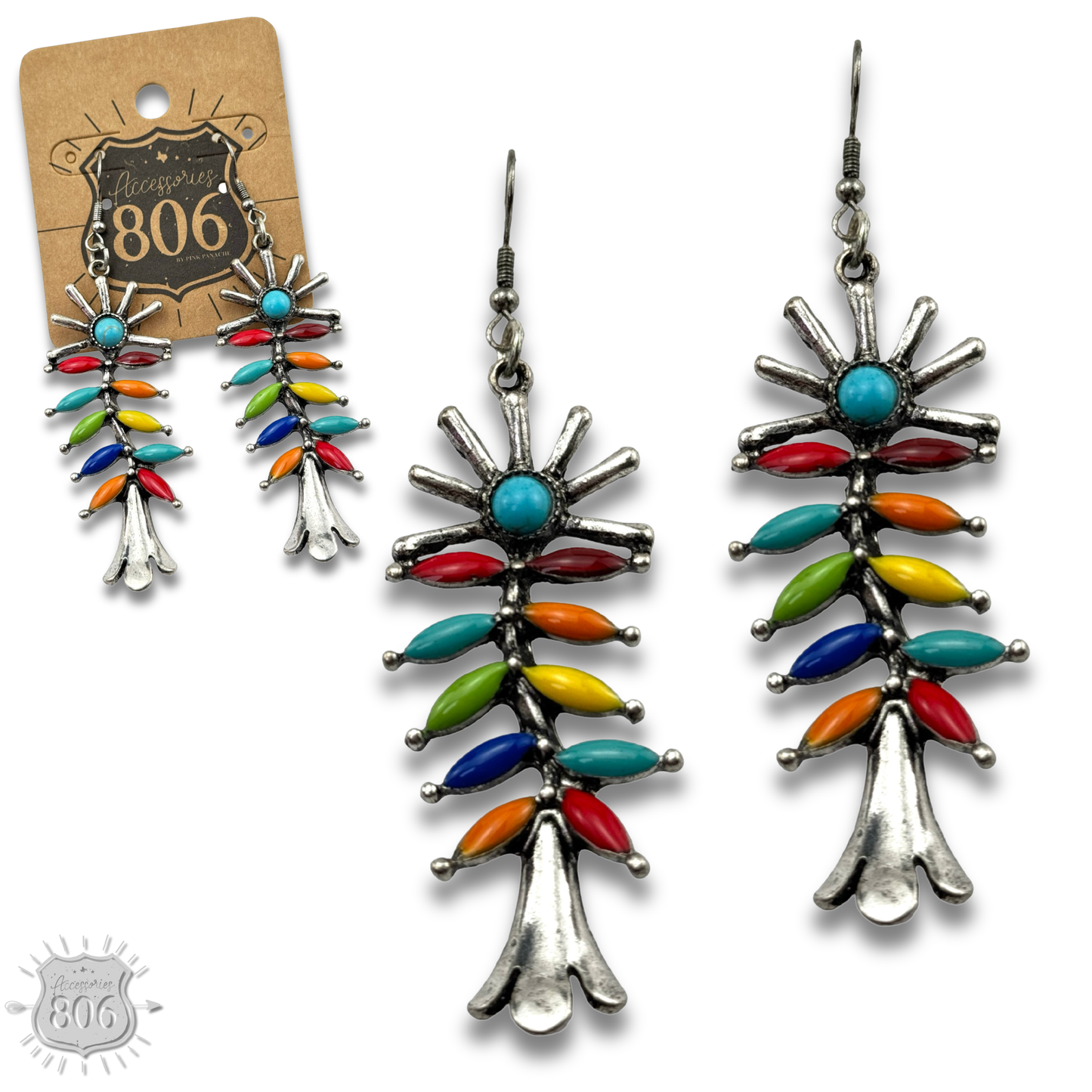 Southwest flower earring