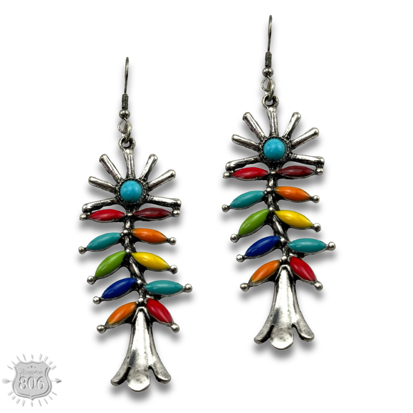 Southwest flower earring