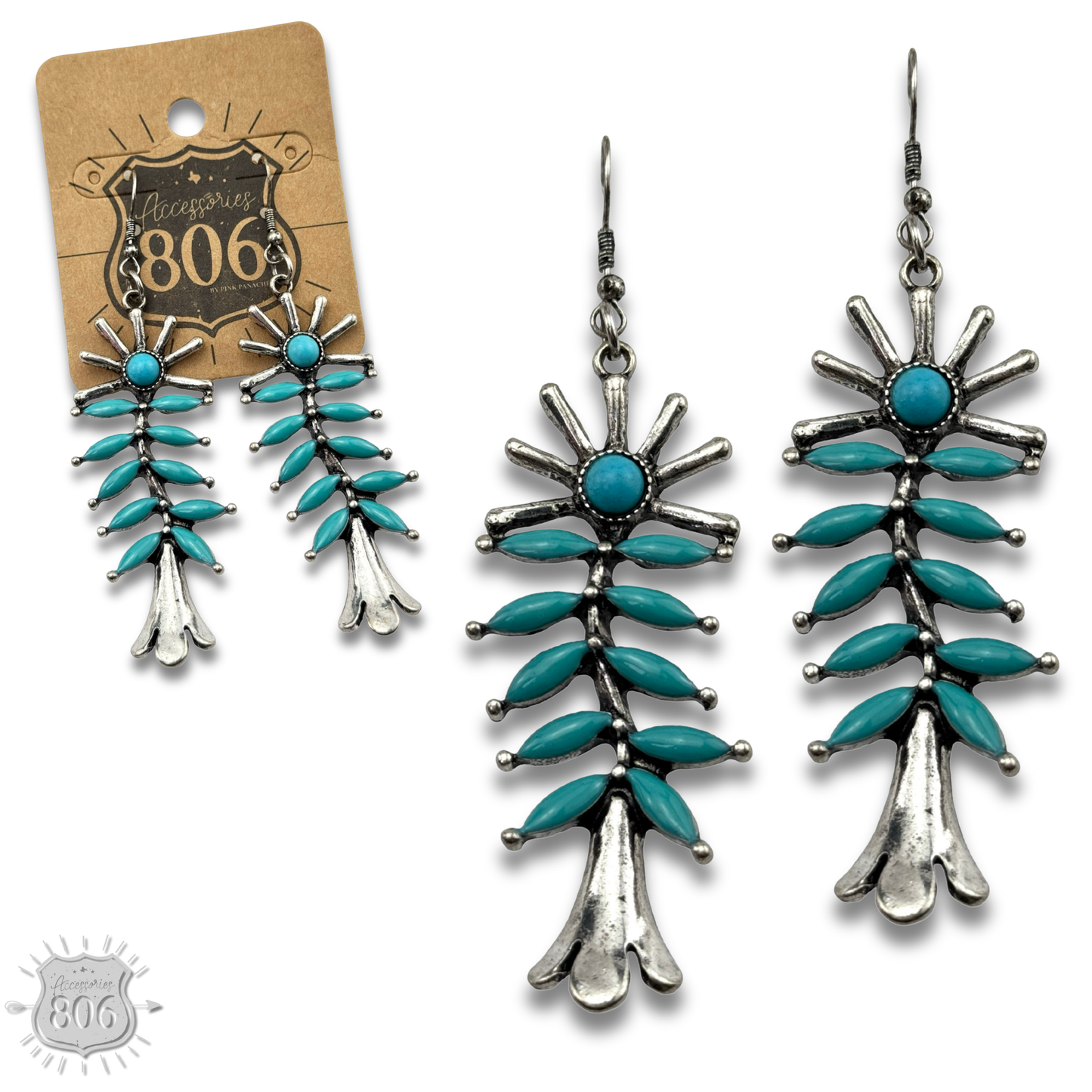 Southwest flower earring
