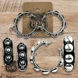 Western hoop earring