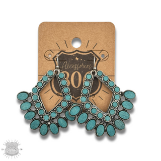 Turquoise color chandelier style earring