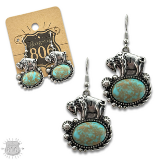 Western style buffalo earring