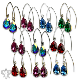 Austrian crystal pear drop earring