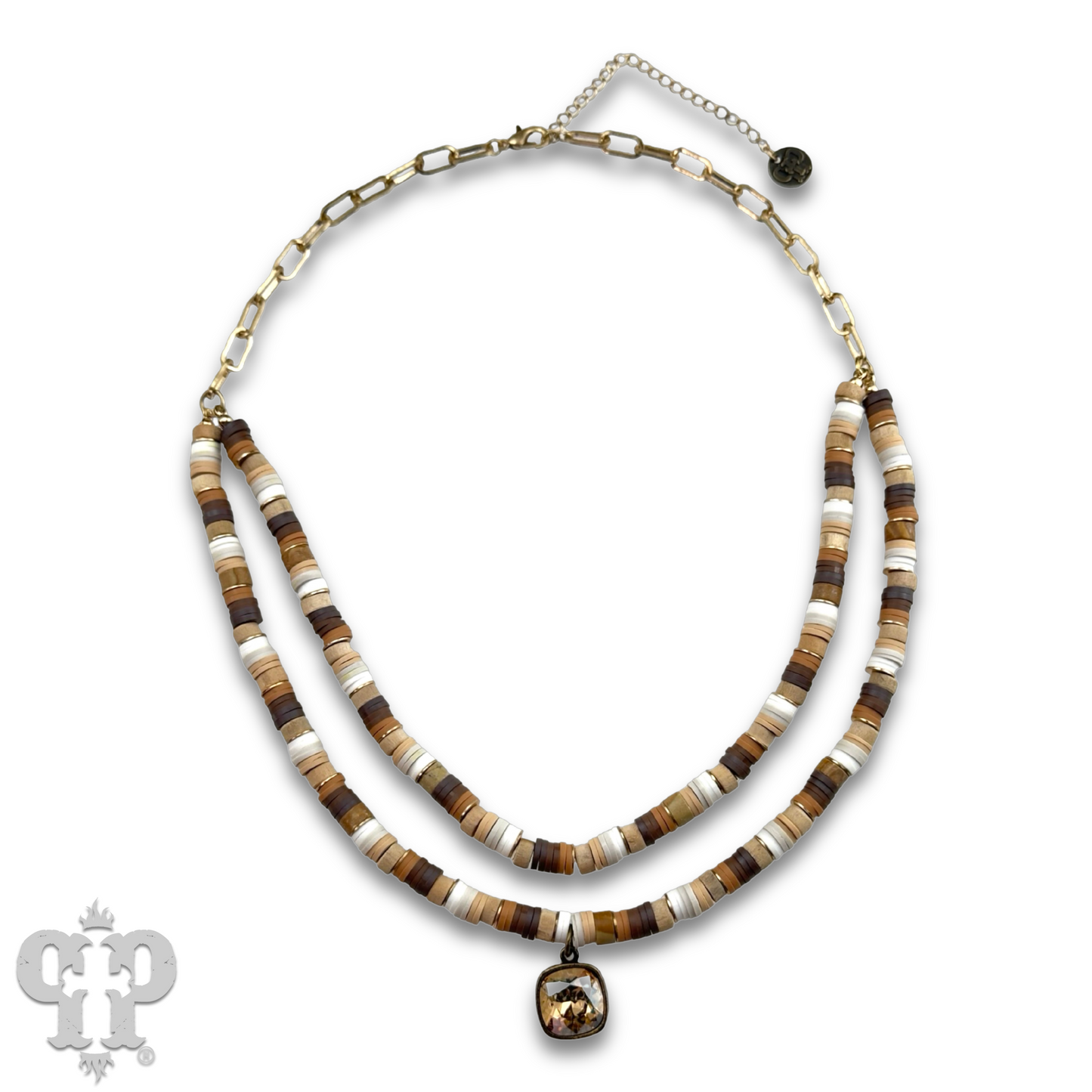 Double strand multi-color necklace, Austrian crystal, last call