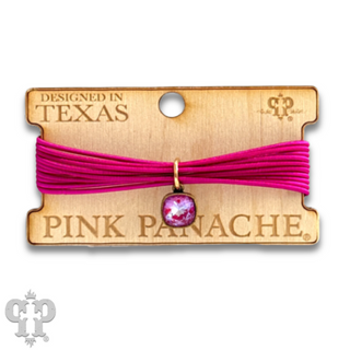 Stretch wire bracelet with Austrian crystal