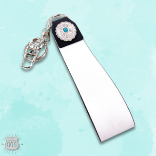 Leatherette strap keychain, last call