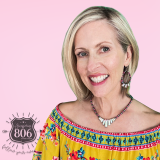 Rhinestone rectangle and burnished bead necklace