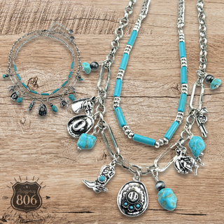 Western style charm necklace