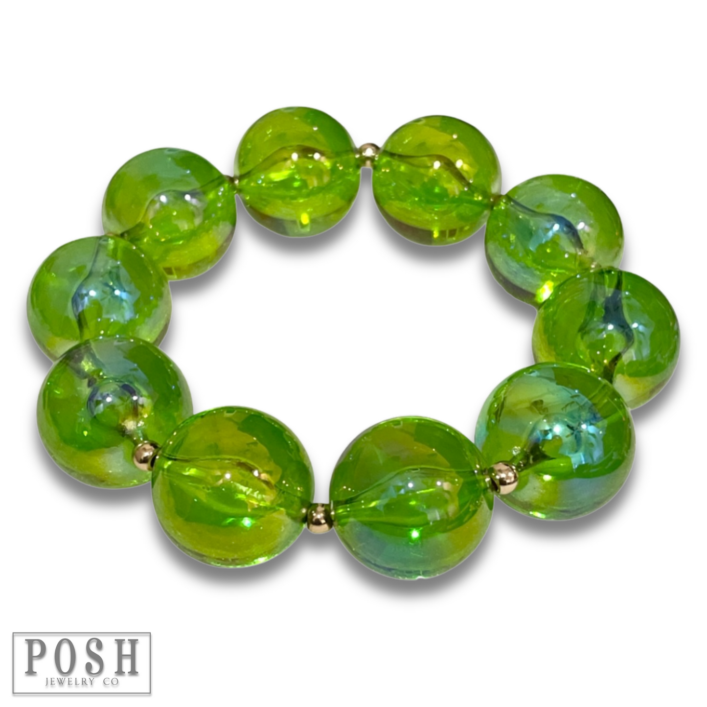 Large acrylic bead bracelet