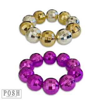 Disco ball bracelet