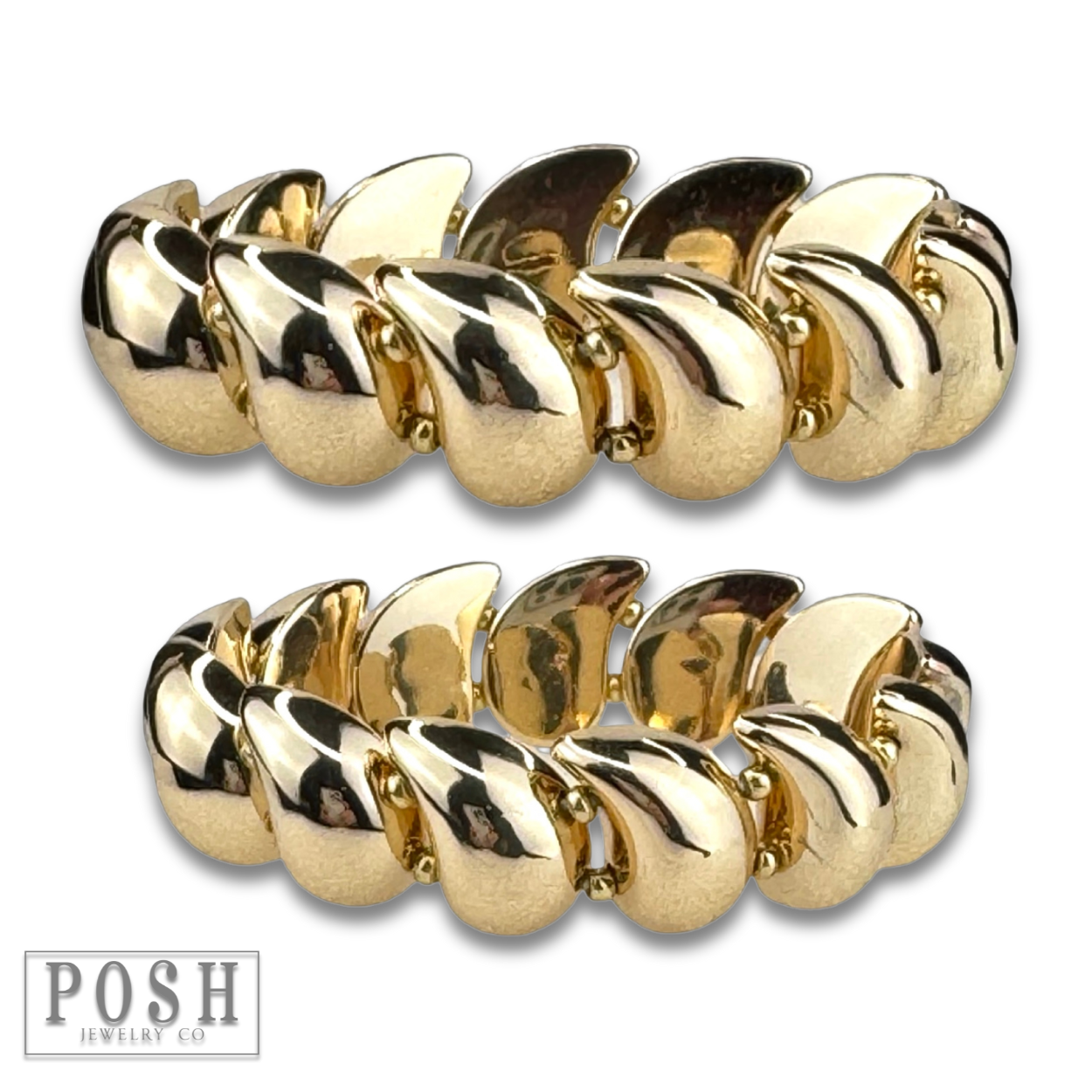 Paisley bead stretch bracelet