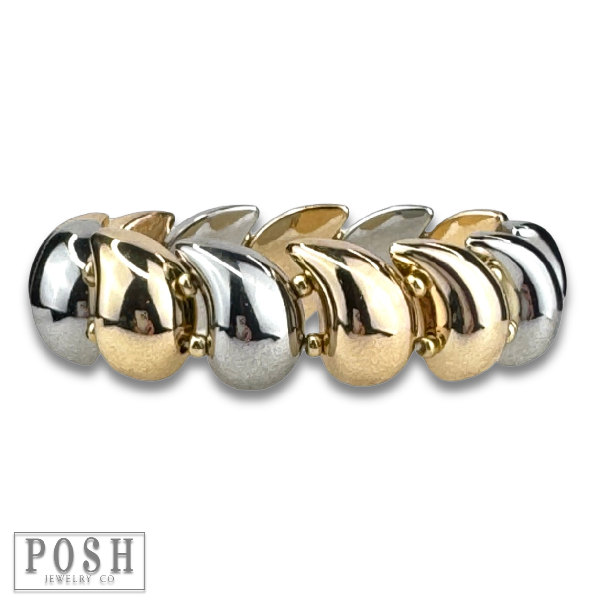 Paisley bead stretch bracelet