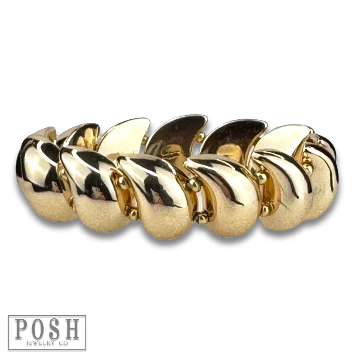 Paisley bead stretch bracelet
