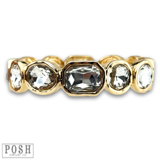 Variety shape rhinestone bracelet