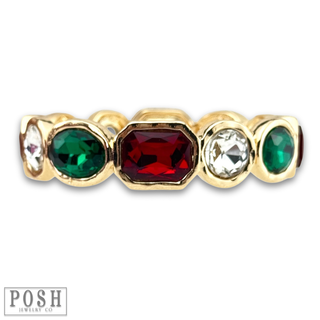 Variety shape rhinestone bracelet