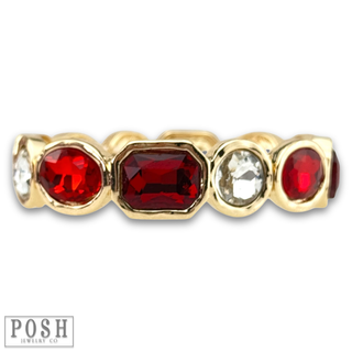 Variety shape rhinestone bracelet