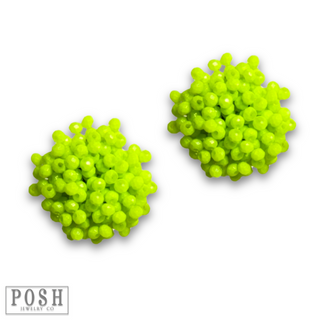 Neon cluster earring