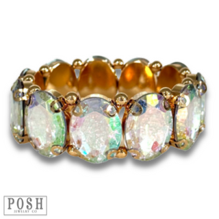 Oval rhinestone bracelet