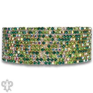 Eleven strand mixed rhinestone bracelet - LC