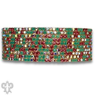 Eleven strand mixed rhinestone bracelet - LC