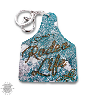 Western ear tag key ring Last Call