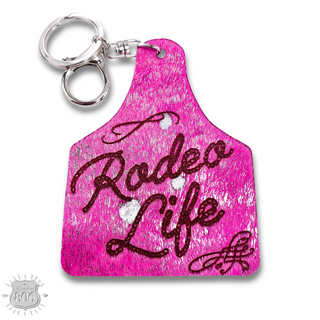 Western ear tag key ring Last Call