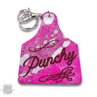 Western ear tag key ring Last Call