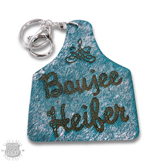 Western ear tag key ring Last Call