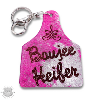 Western ear tag key ring Last Call