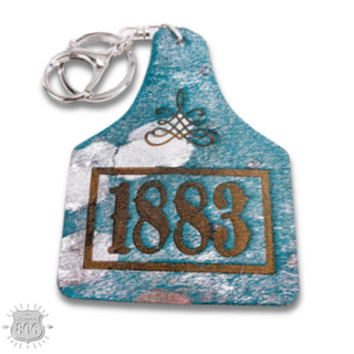 Western ear tag key ring Last Call