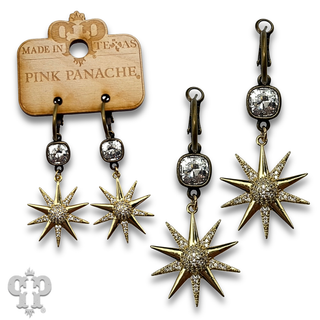 Starburst earring with crystals from Swarovski®