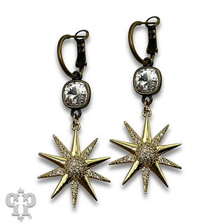 Starburst earring with crystals from Swarovski®