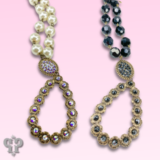 Austrian crystal teardrop pendant necklace