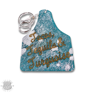 Western ear tag key ring Last Call
