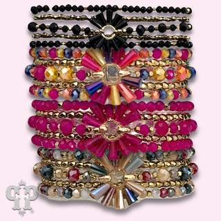 Four strand fluted bead bracelet - LC