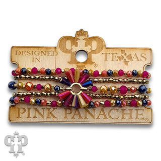 Four strand fluted bead bracelet - LC