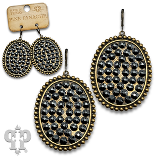 Austrian crystal medium oval earring