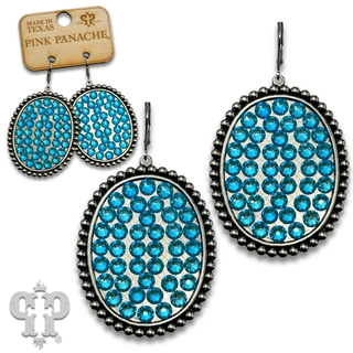 Austrian crystal medium oval earring