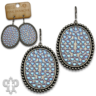 Austrian crystal medium oval earring