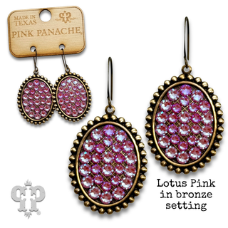 Austrian crystal small oval earring