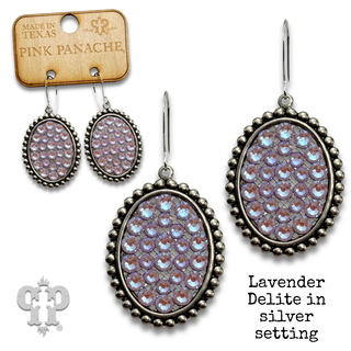 Austrian crystal small oval earring