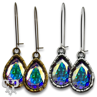 Austrian crystal teardrop earring, large
