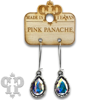 Austrian crystal teardrop earring, large