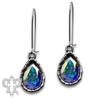 Austrian crystal teardrop earring, large