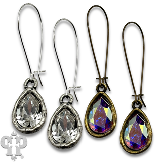 Austrian crystal teardrop earring, small