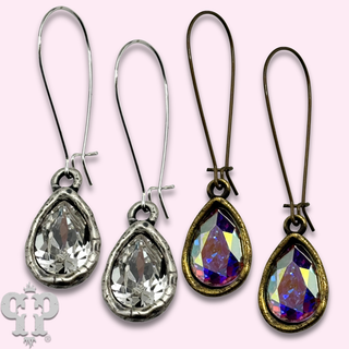 Austrian crystal teardrop earring, small
