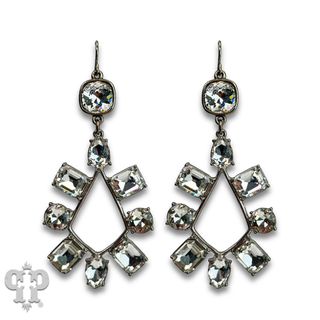 Rhinestone chandelier teardrop earring with crystals from Swarovski®