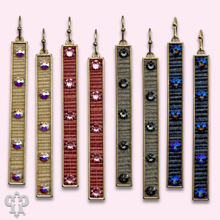 Austrian crystal bar earring