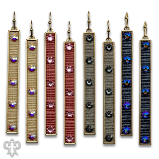 Austrian crystal bar earring