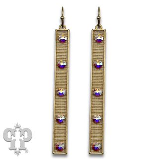 Austrian crystal bar earring